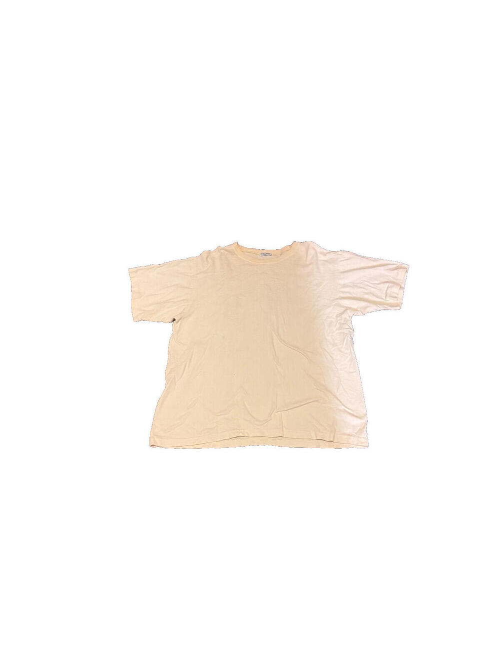 Russ Berens Malibu USA Cream Short Sleeve Cotton Tee Men’s L